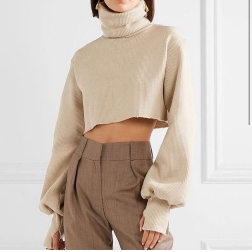 Orseund Iris Turtleneck Sweater Tan Xs/S
